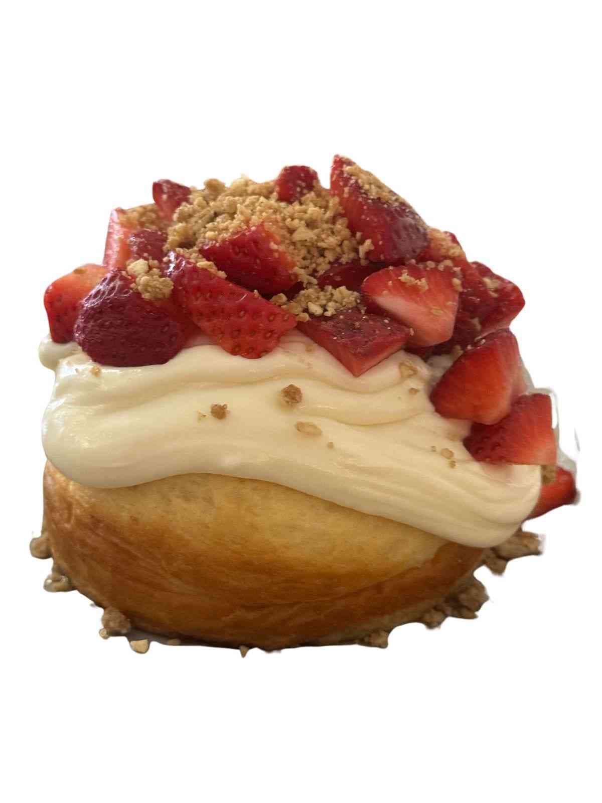 Roll de Fresas Crumble