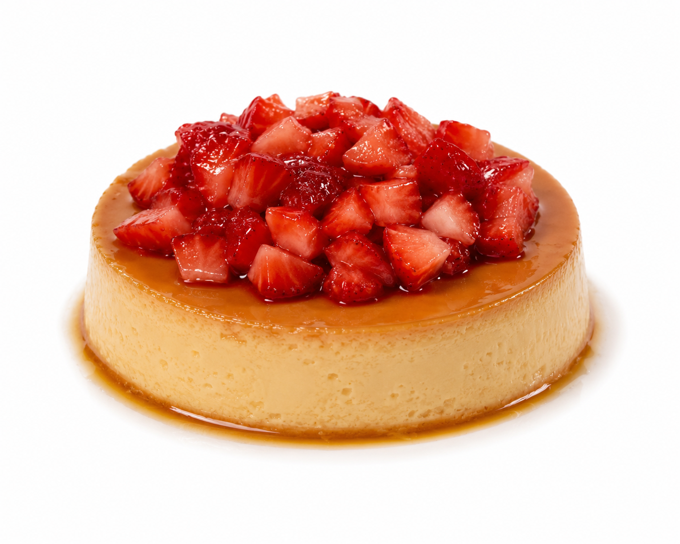 Flan Fresas