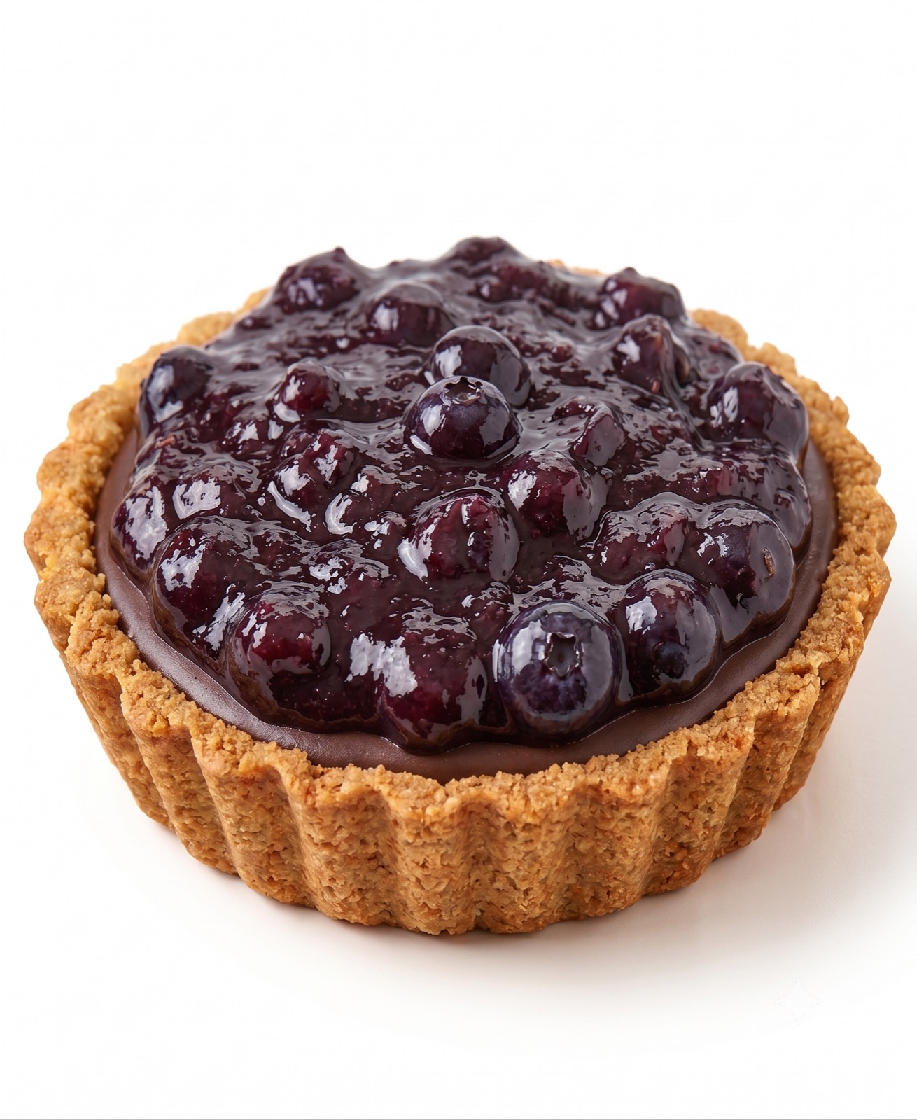Tartaleta de chocolate con frutos rojos