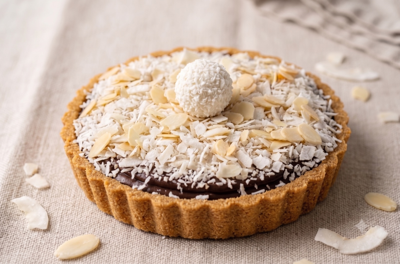 Tartaleta de chocolate con Raffaello